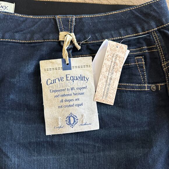 Plus Size Declaration of Democracy Jeans Denim Booty Lift Size 24 Dark Wash - Picture 3 of 6